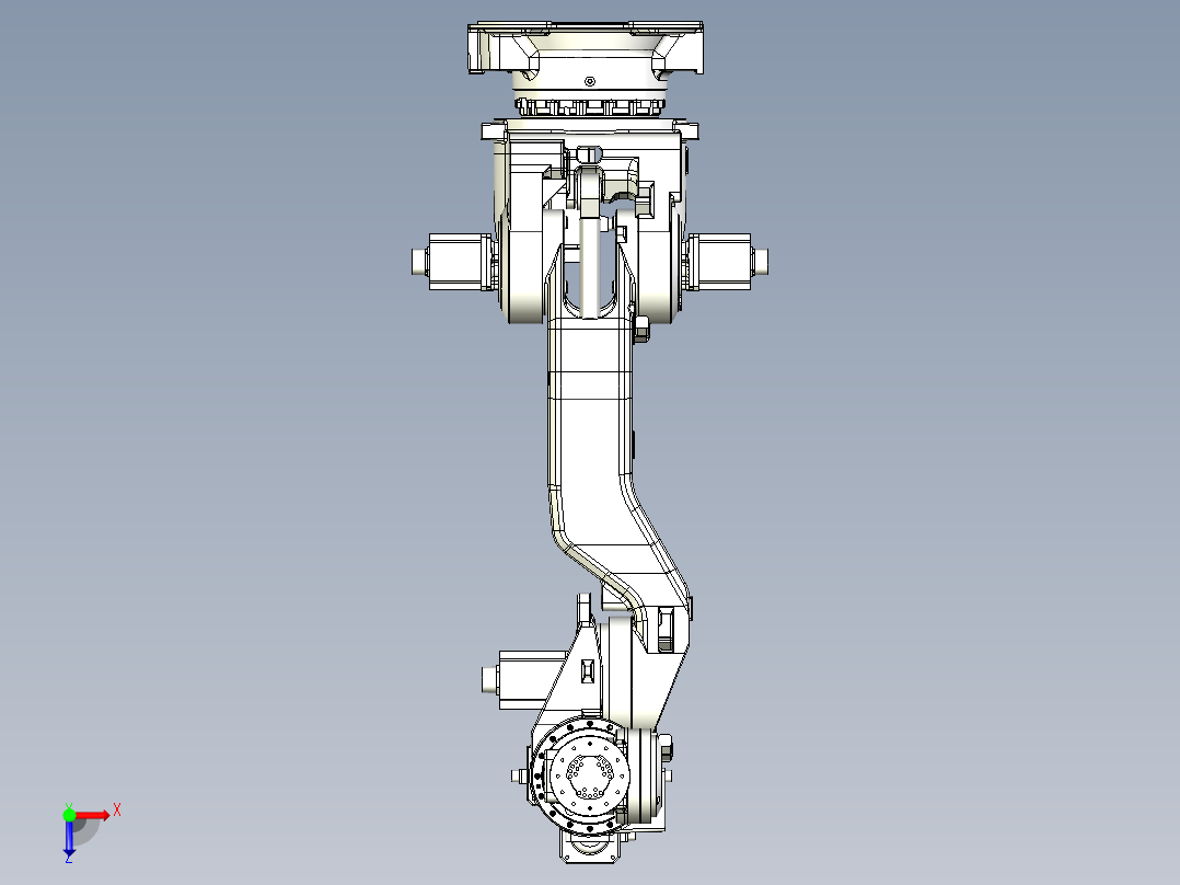 那智机器人nachi mc350 6axis industrial robot俯视图