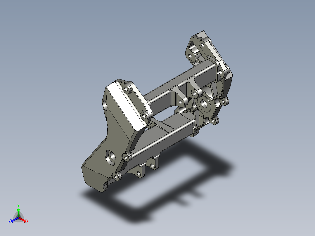 solidworks <span style='color: red'>雅马哈</span>trx 850铝支架子