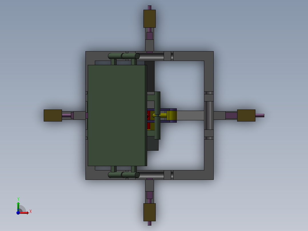 四方向翻转机构1372593==30前视图