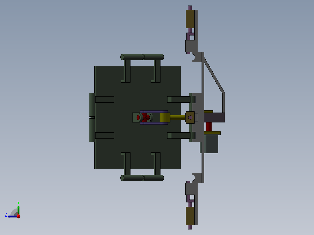 四方向翻转机构1372593==30右视图