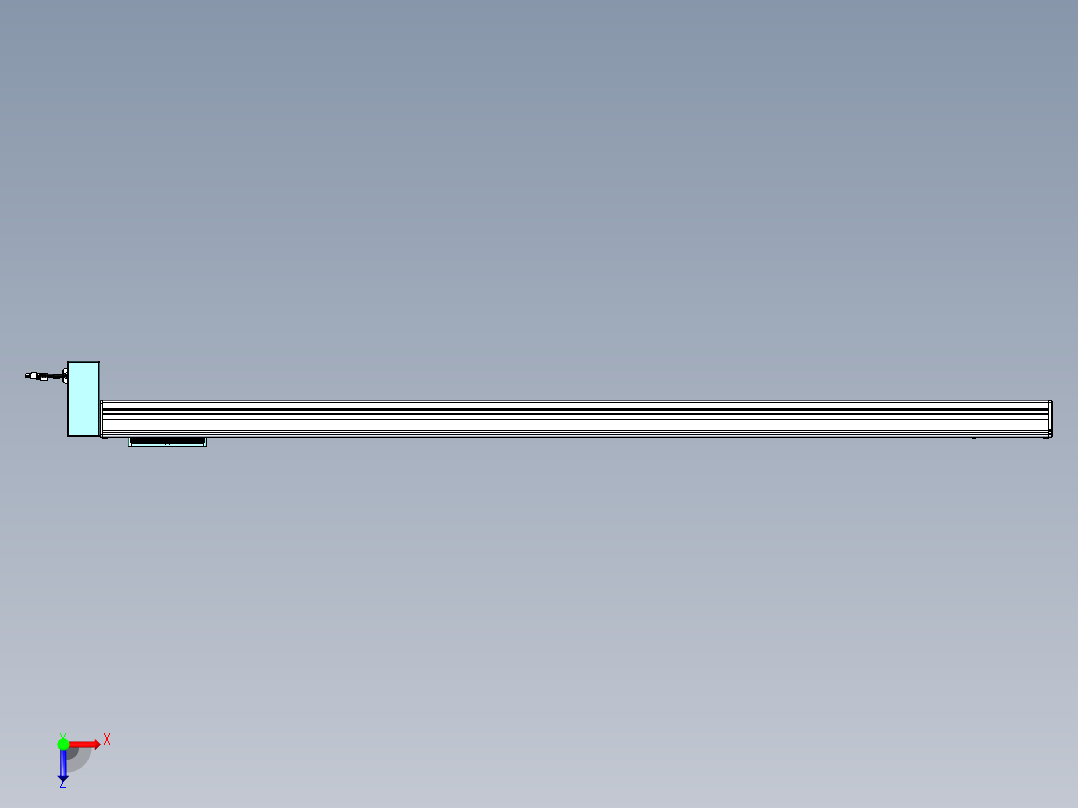 威洛博VBC同步带传动一无尘环境VBC14-L45-S1650-BRD-ZP40-C3俯视图