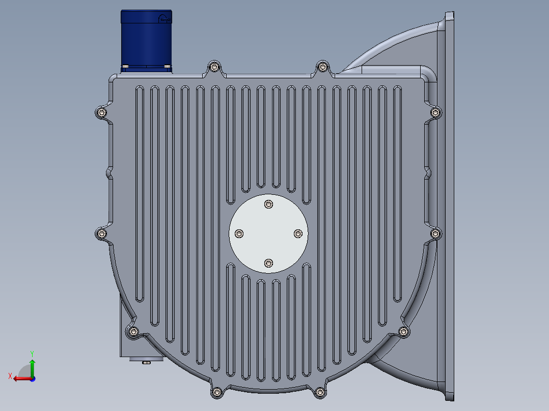 变速行星齿轮箱后视图