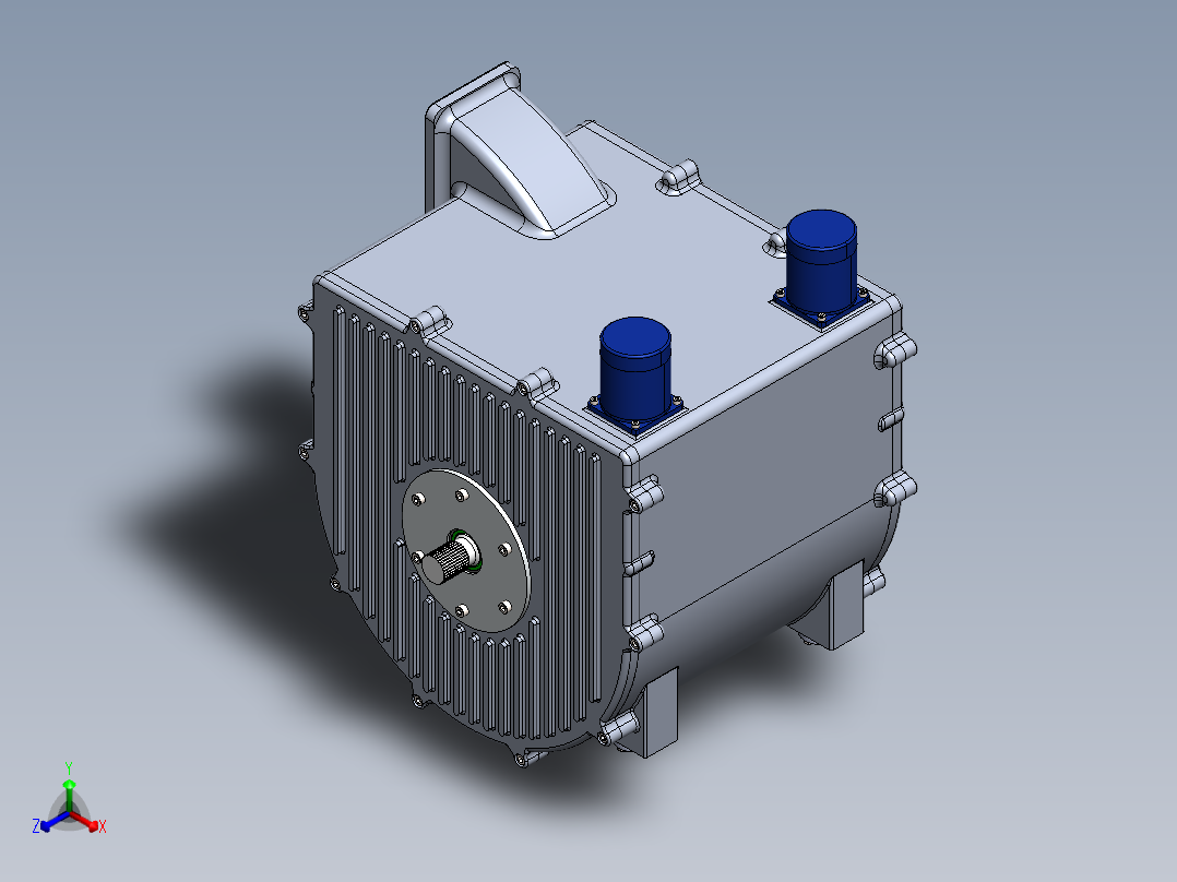 变速行星齿轮箱正等轴测图