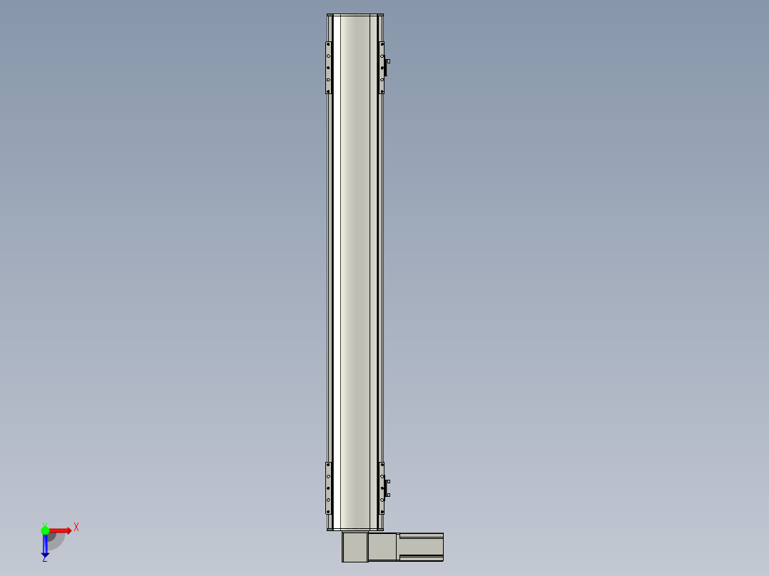 直线模组WG-LHB12-S850-L(B)设计图纸俯视图