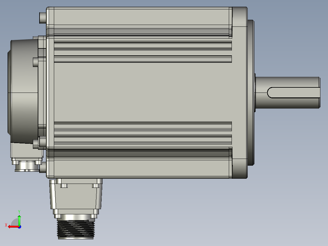 电机MS6G-130CS15B2-22P3后视图