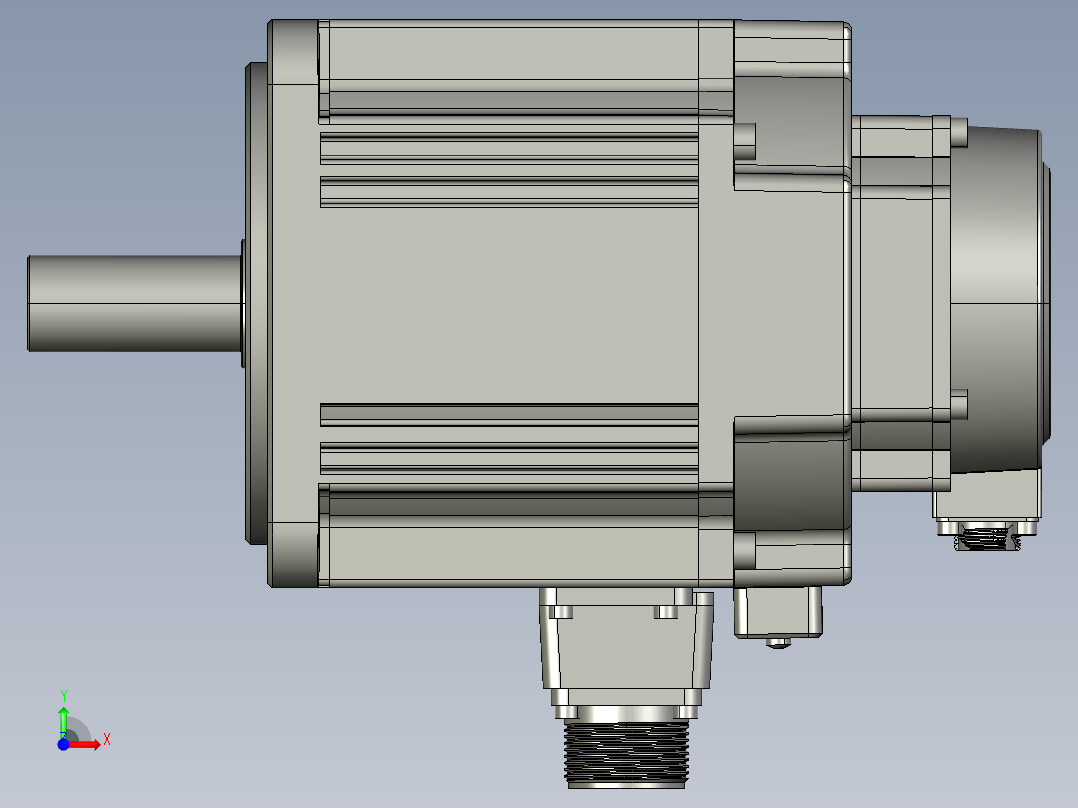 电机MS6G-130TL20BZ2-41P5前视图