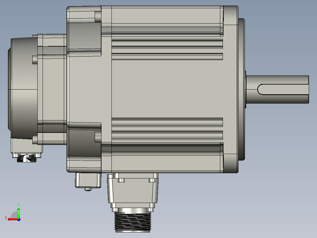 电机MS6G-130TL20BZ2-41P5后视图