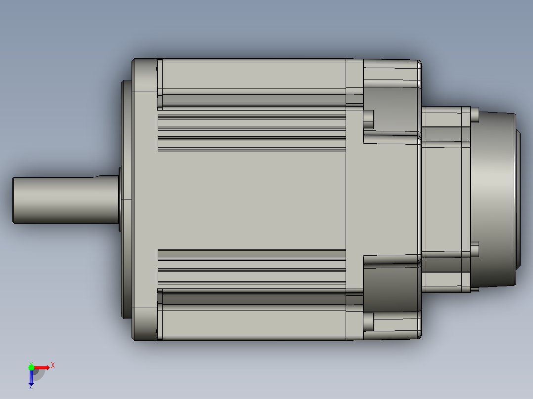 电机MS6G-130TL20BZ2-41P5俯视图