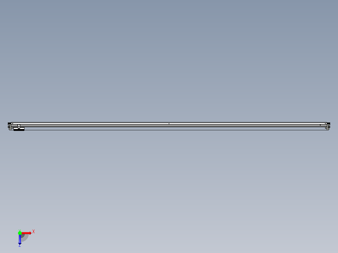 威洛博VL系列直线电机模组-VL14S1-S3100俯视图