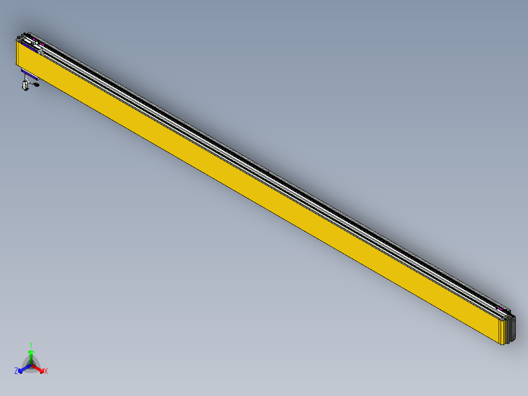 威洛博VL系列直线电机模组-VL14S1-S3100正等轴测图