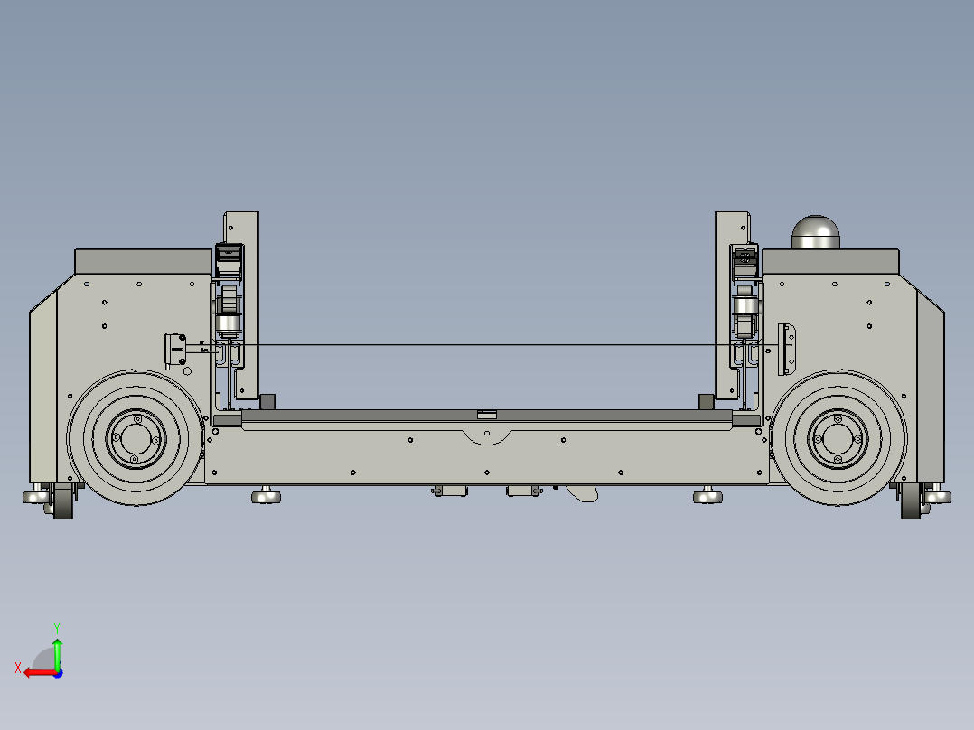 四向车穿梭车RGV后视图