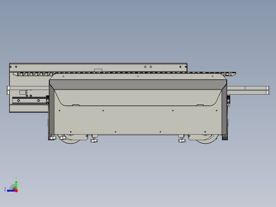 四向车穿梭车RGV右视图