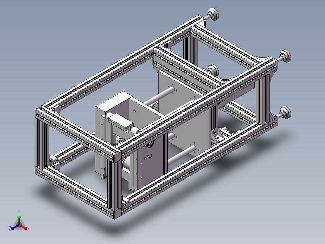 轻型提升机正等轴测图