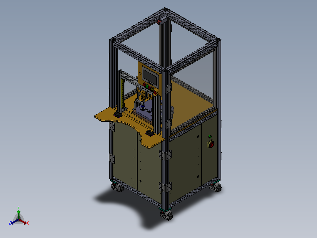 Co2清洗与测试机sw18可编辑正等轴测图