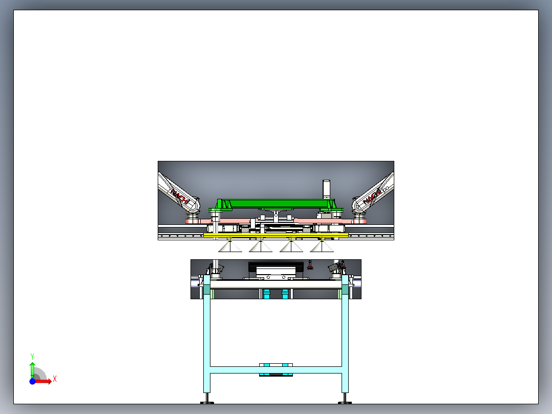 板状工件清洗step前视图