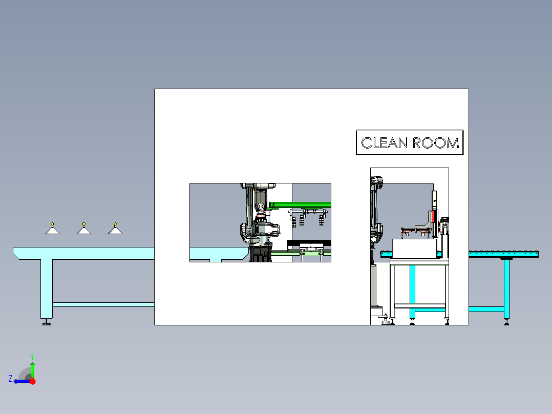板状工件清洗step右视图