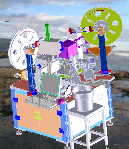 非标精密凸轮插针点焊检测一体机 非标自动化设备3D图纸3D模型