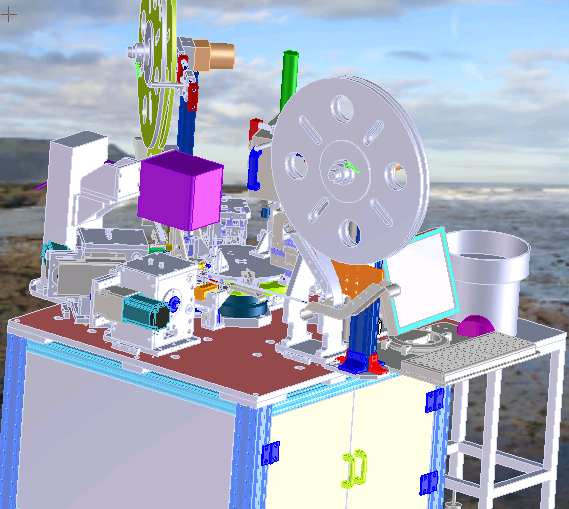 非标精密凸轮插针点焊检测一体机 非标自动化设备3D图纸3D模型