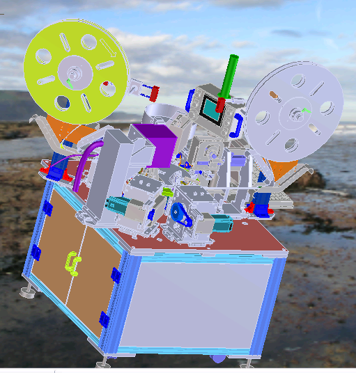 非标精密凸轮插针点焊检测一体机 非标自动化设备3D图纸3D模型