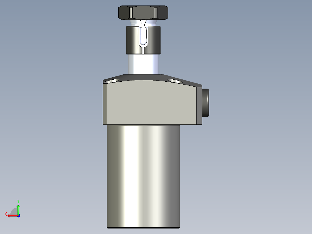 KOSMEKLHS0360-CL多系列多零件图纸模型后视图