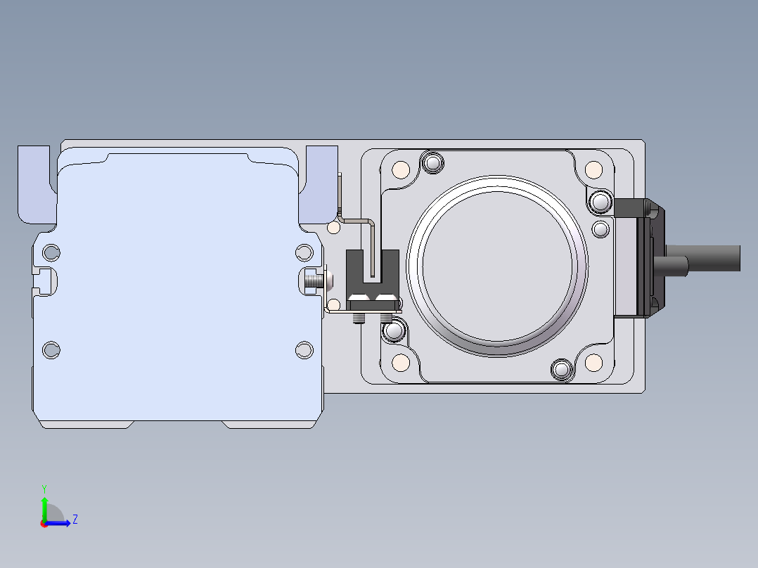 MTH丝杆半封闭模组MT75BS-BR-200W左视图