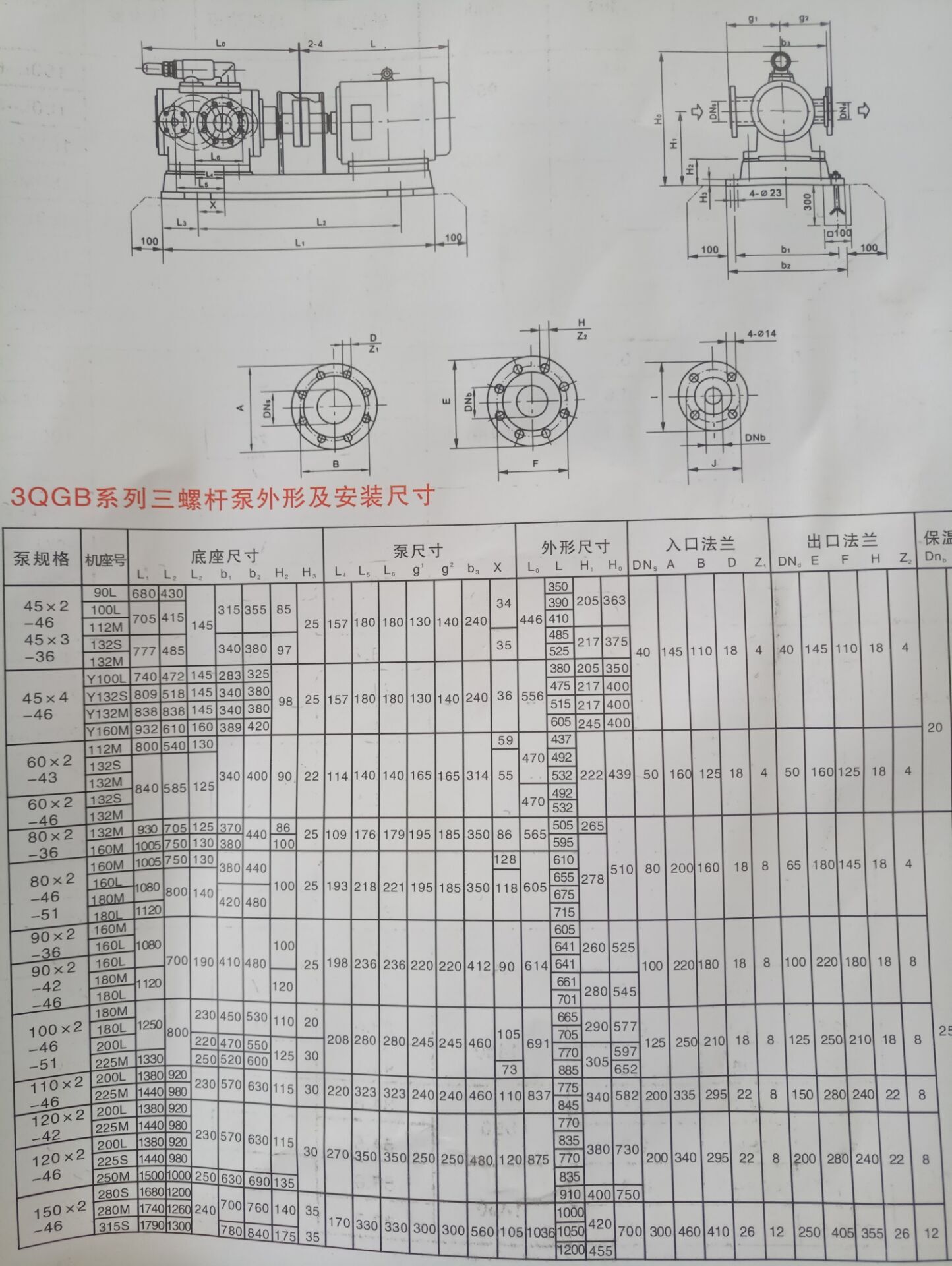 清晰结构的三螺杆泵