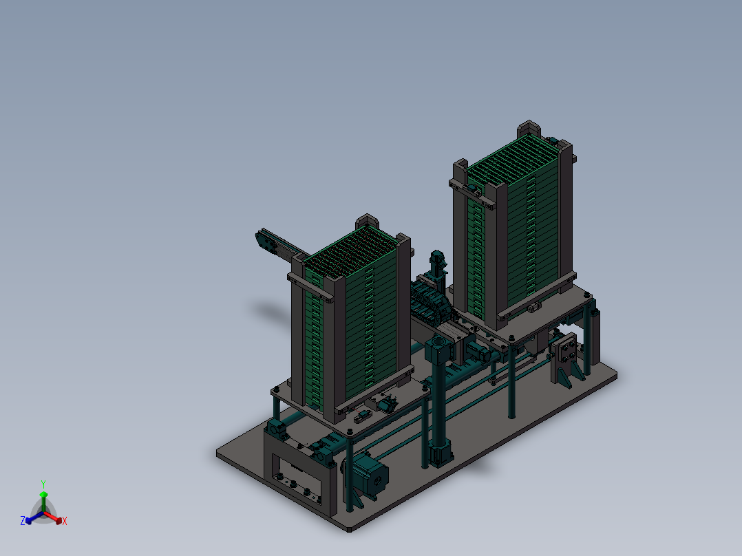 1.1收放料盘机构B YHD款正等轴测图