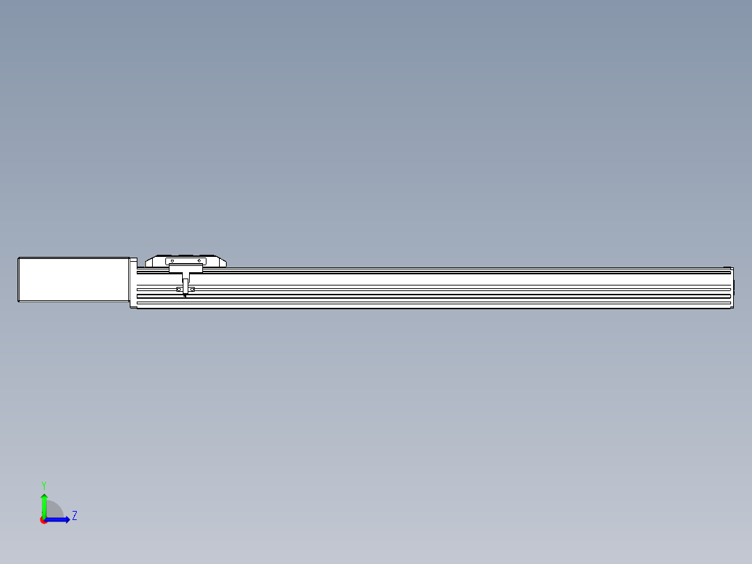 同步带全封闭直线模组TPA-HCB-85D-90-L700-MR-Y-P20-N3左视图