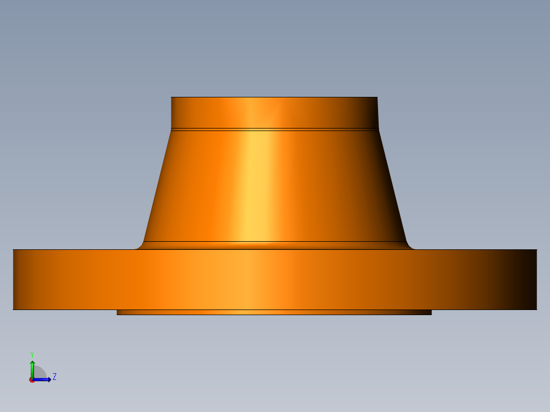 2inweldneckflange左视图