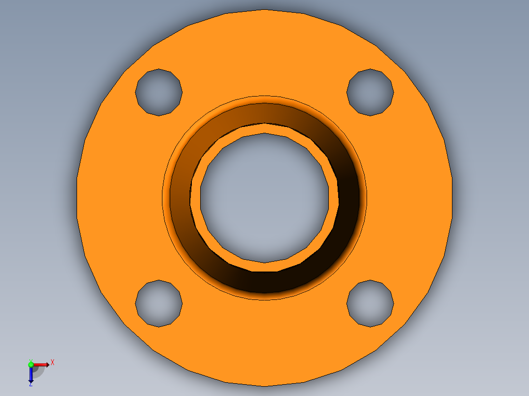 2inweldneckflange俯视图