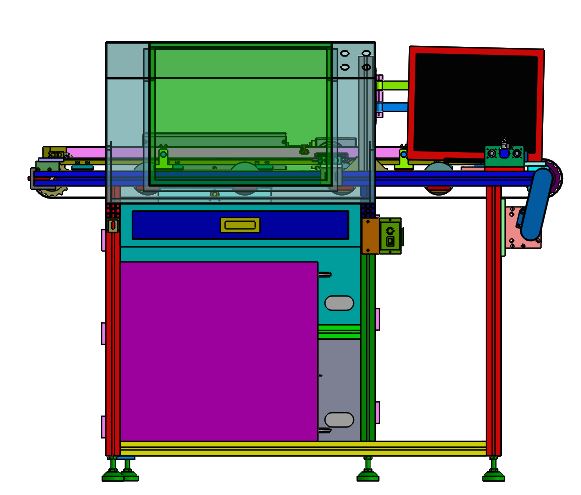 全自动轴承打标设备（sw17可编辑+工程图+bom）