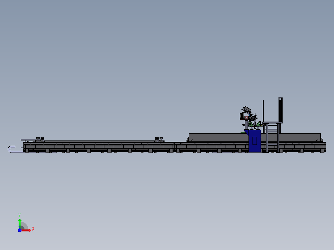 钣金件两层焊接设备sw18前视图