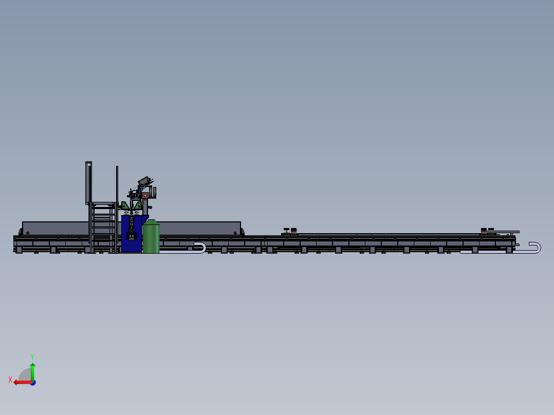 钣金件两层焊接设备sw18后视图