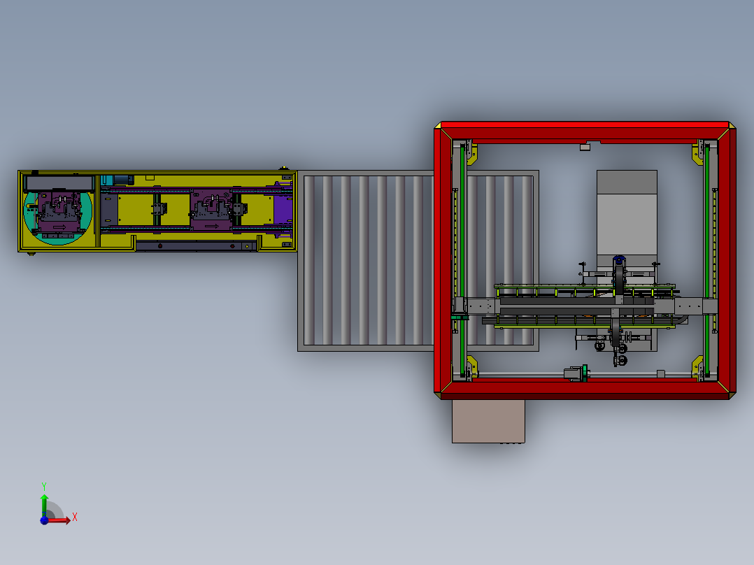 电子物料自动检测生产线sw17前视图