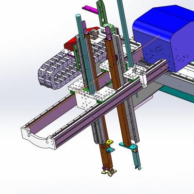 框架式双截式双行程机械手 3D模型