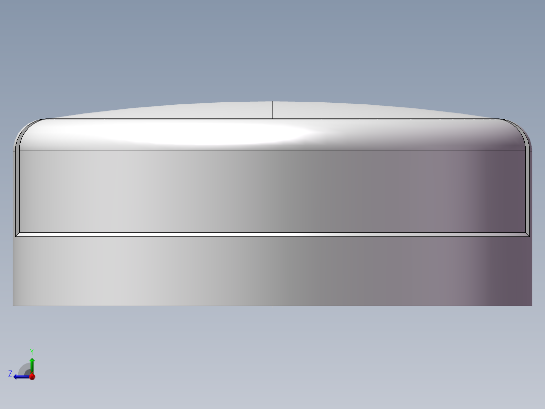 圆管帽 DN80右视图