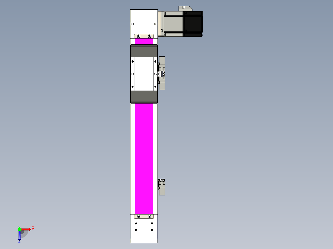 同步带滑台-欧规BC6-L120-S250-R-P40-D3俯视图