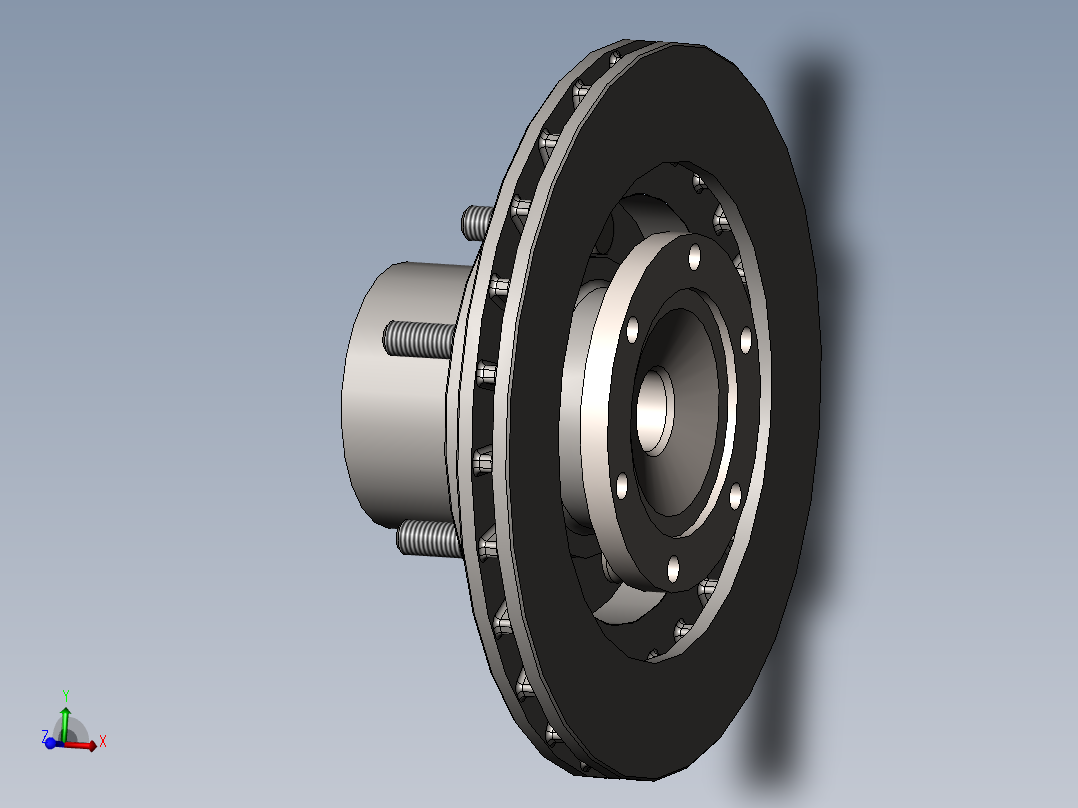车用轴轮毂<span style='color: red'>3D</span>数模图纸 Solidworks设计