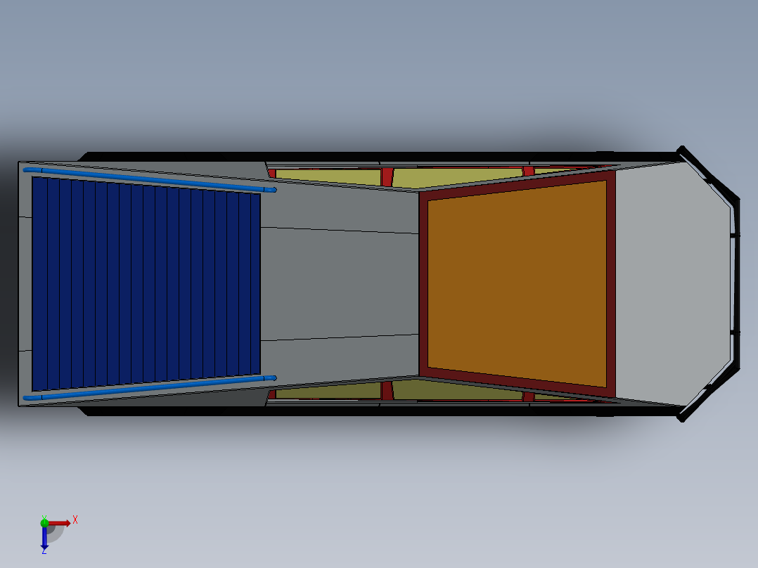 特斯拉Cybertruck改装版俯视图