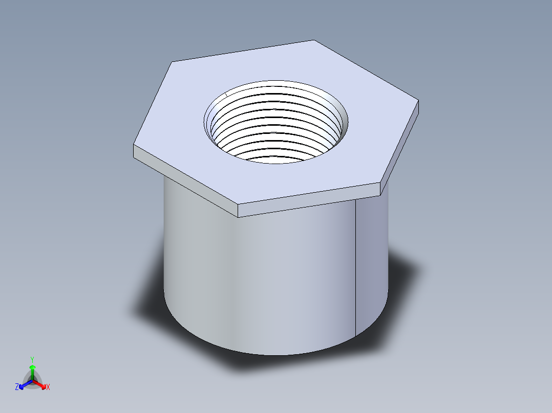 聚氯乙烯配件17-Sch80_ReducerBushing_FPTxSPIG_838-167_1.25in x 0.75in正等轴测图