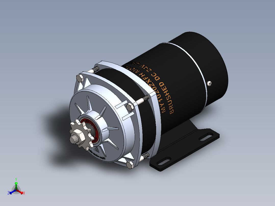 马达正等轴测图