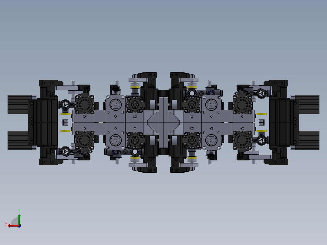 空调排水管组装压合设备sw17可编辑后视图