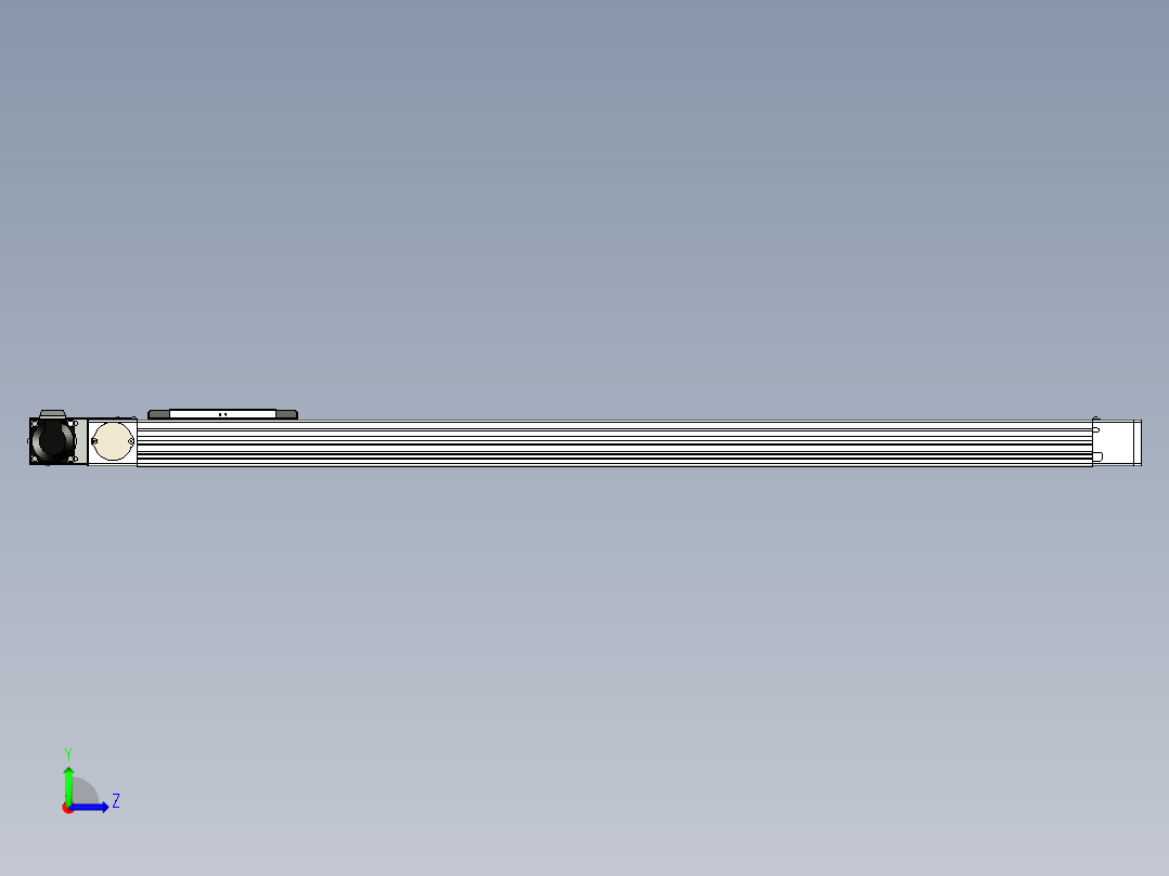 同步带滑台-欧规BC6H-L60-S1100-R-ZP40-D3左视图