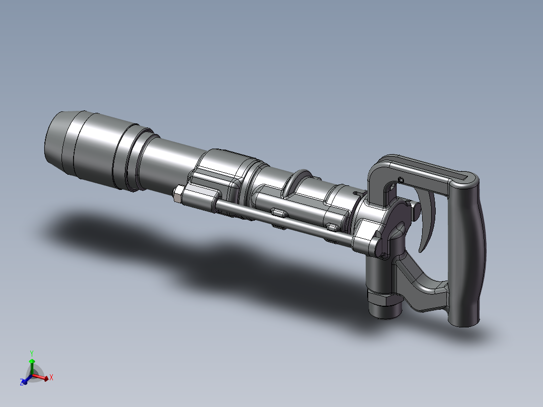 风镐 气锤3D模型