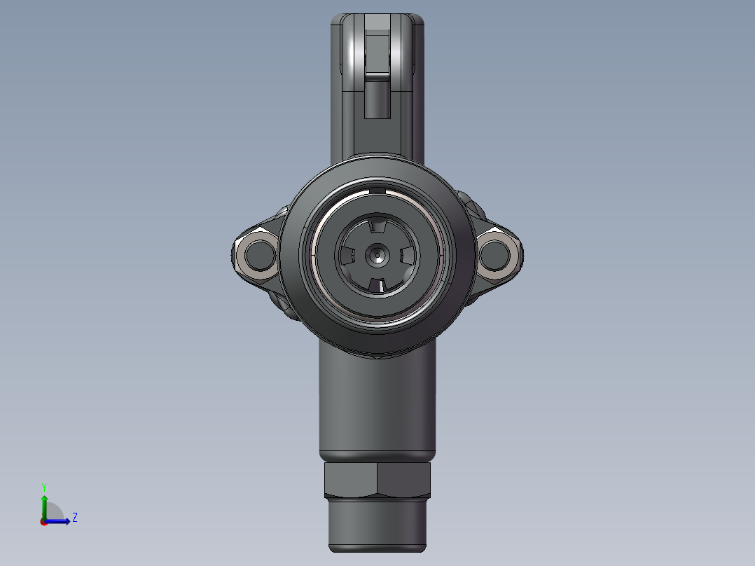 风镐 气锤3D模型左视图