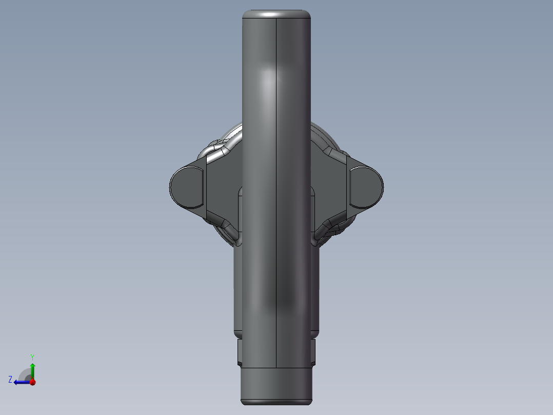 风镐 气锤3D模型右视图