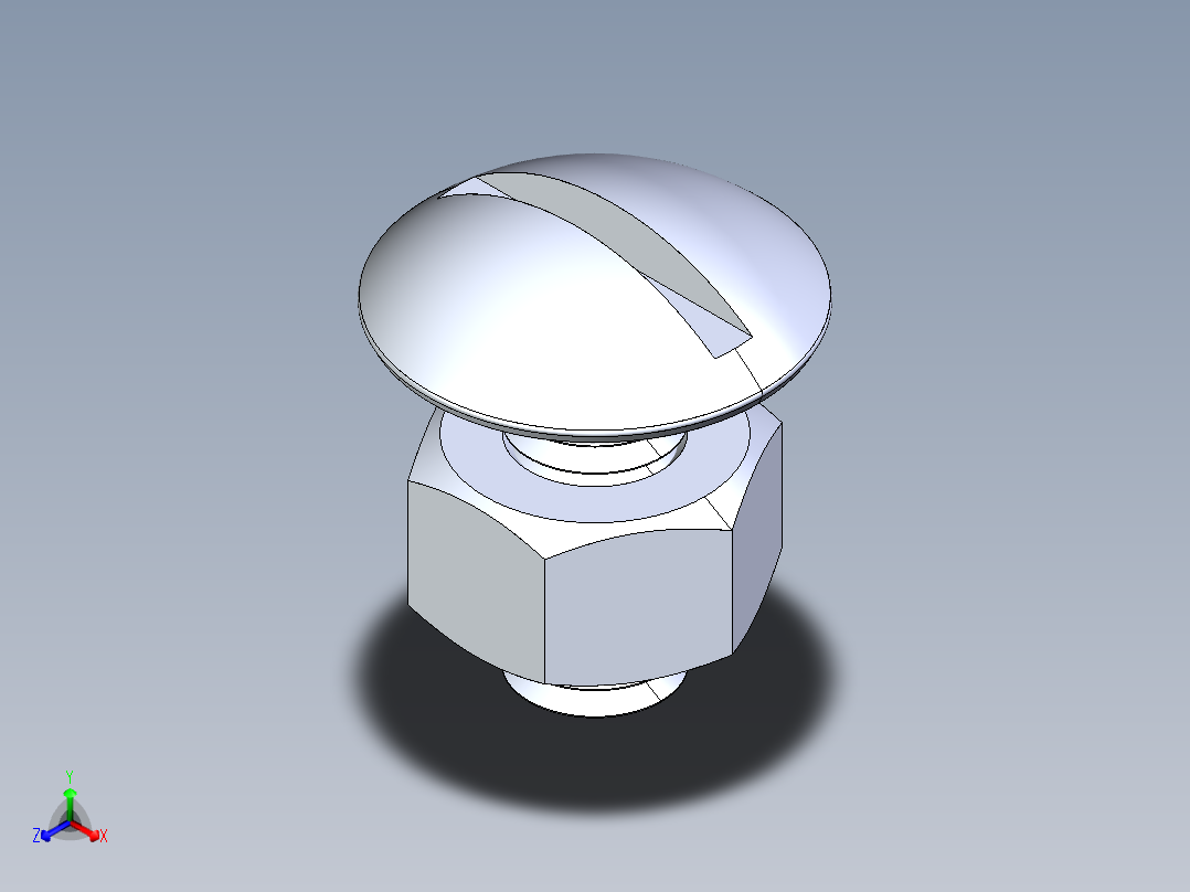 紧固件-IGES 0.3125 Truss Slot Bolt