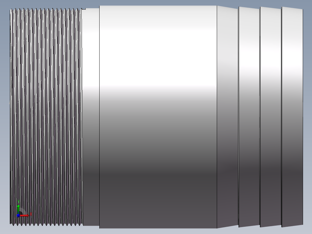 水管接头-直通 DN100前视图