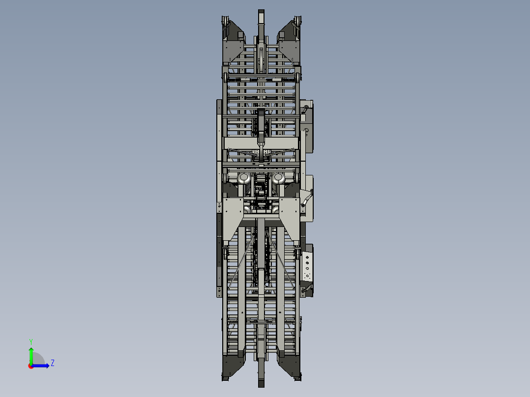 科幻机械螺旋滚动战甲左视图