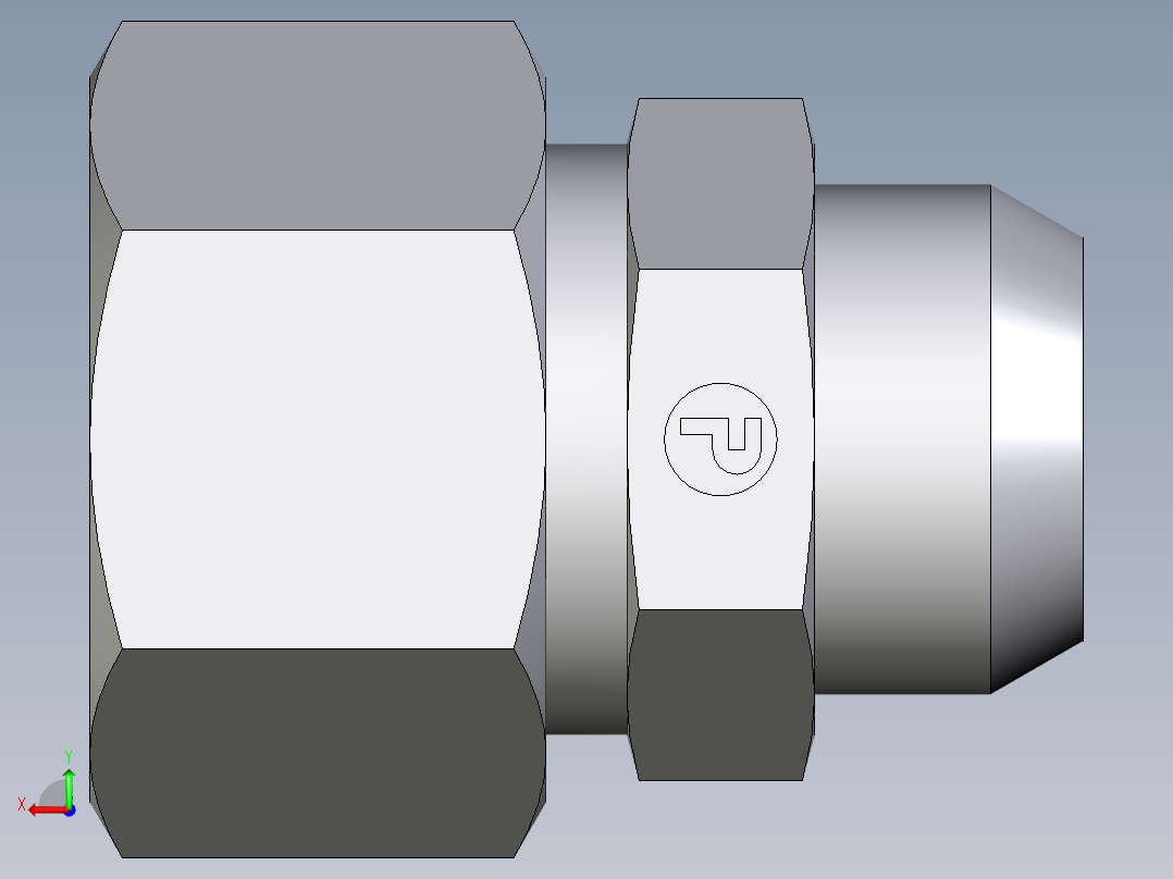 卡套式工业通用硬管接头EO_Weld_connector_AS15L71后视图
